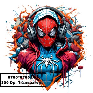 Spiderman Splash and Watercolor Png Sublimation, Superhero Movie Png, Superhero Watercolor Design Png, Tshirt Design Png