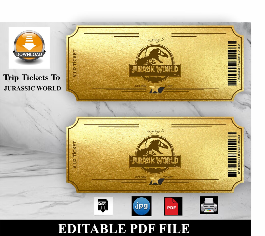 Printable UNIVERSAL STUDIOS Surprise Trip Ticket, Universal Gift Ticket ...