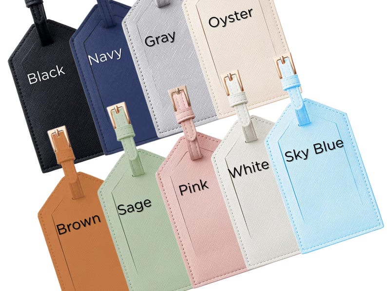 Personalized Passport Cover and Luggage Tag Custom Passport Holder Travel Accessories Gift Travel Ideas Holiday Gift Wedding Ideas image 3