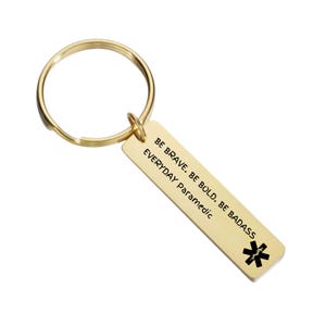 Paramedical Personnel Keychain, EMT Keyring, Gift for Paramedic Staff, Coworker Gift, First Responder Keychain