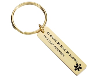 Paramedical Personnel Keychain, EMT Keyring, Gift for Paramedic Staff, Coworker Gift, First Responder Keychain