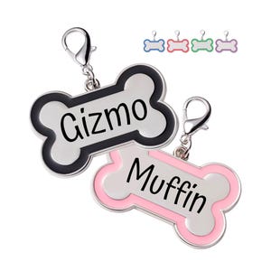 Dog Tag Dog Collar Tag Personalized Dog Tag Custom Dog Name Tag Bone Dog ID Tag Name Tag Engraved Pet Tag Custom Stainless Steel Pet ID Tag