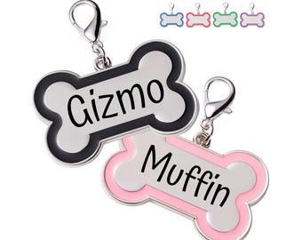 Dog Tag Dog Collar Tag Personalized Dog Tag Custom Dog Name Tag Bone Dog ID Tag Name Tag Engraved Pet Tag Custom Stainless Steel Pet ID Tag