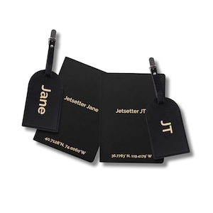 Personalized Leather Passport Holder Custom Luggage Tag Bridal Travel Set Bridesmaid Gifts Leather Passport Holder Honeymoon Wedding gift
