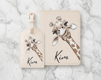 Regalo de viaje personalizado Portapasaporte personalizado Etiqueta para equipaje Accesorio de viaje Regalo de aniversario Regalo para amantes de los animales Regalo único para amantes de los animales