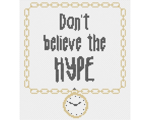 Hype Counted Cross Stitch Pattern Instant Download Etsy