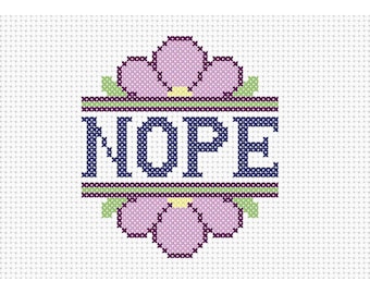 Nope Counted Cross Stitch Pattern Instant Download