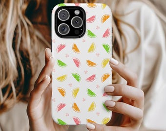 Bright Citrus Slice Cell Phone Case, Fruit Phone Case, iPhone Case, Cute Phone Case, Summer Phone Case, Tough Phone Case, Gift for Her