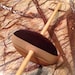 Walnut, cherry, and maple drop spindle top or bottom whorl