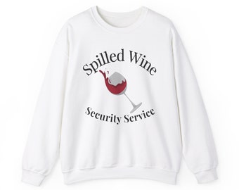 Sudadera con cuello redondo del servicio de seguridad contra el vino derramado