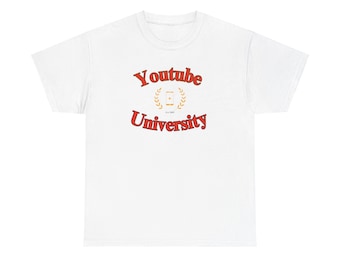 Camiseta de algodón de la Universidad de Youtube