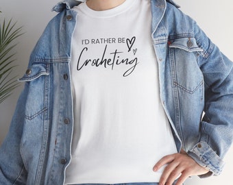 Preferiría estar tejiendo una camiseta de algodón