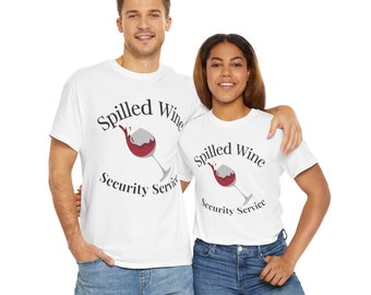 Camiseta de algodón del servicio de seguridad contra el vino derramado