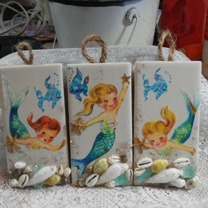 Darling trio beachy hanging plaque sets. image 1