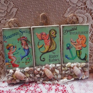 Darling trio beachy hanging plaque sets. image 7