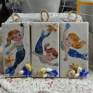 Darling trio beachy hanging plaque sets. image 4