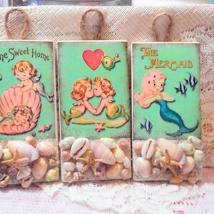 Darling trio beachy hanging plaque sets. image 5