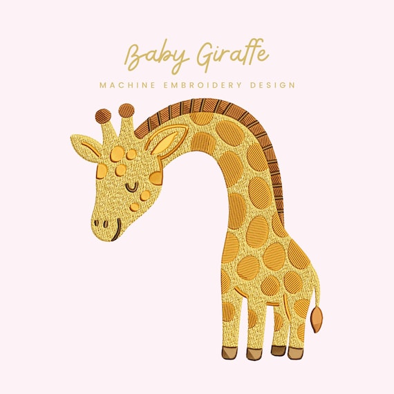 Baby Giraffe embroidery design