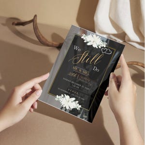 Classy 30th Wedding Anniversary Invitation, Anniversary Dinner Invite Template, Elegant Anniversary Reception, Digital Invitation Template