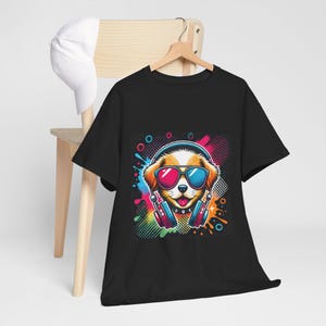 Camiseta con gráfico de perro retro, camiseta vintage para mascotas, camiseta unisex con estampado de cachorro, regalo canino para mamá de perro y dueño de mascota, camiseta para amantes de los animales