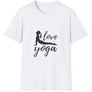 Minimalist Yoga Lover T-Shirt, Mindful Yoga Tee, Love Yoga Shirt