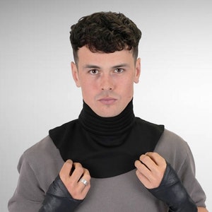 Neck Seal Cosplay Costume Armor Ribbed Gaiter Cowl Warmer Guard Motorcycle Gunner Helmet Ren ANH