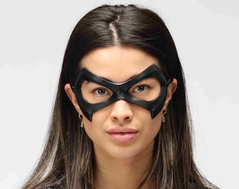 Black Cat Eye Mask Costume Cosplay Felicia Hardy Suit Comic Con Halloween Wig Shirt Gift Print Art