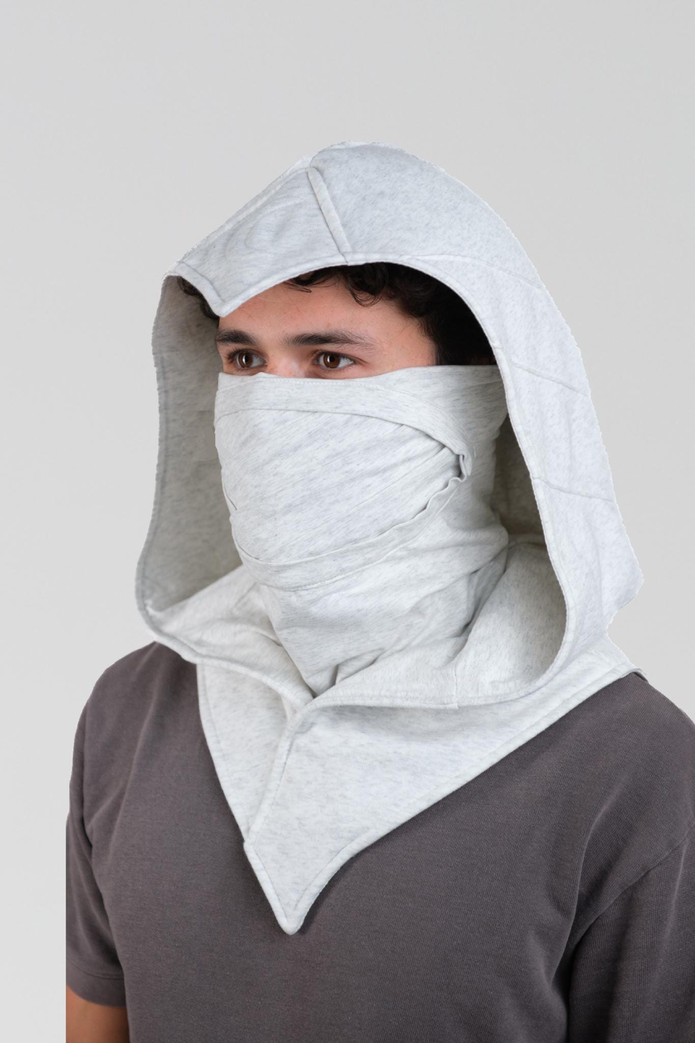 Moon Costume Cosplay Mask Hood Hoodie Cape Cloak Marc Ninja Assassin Samurai Knight Super Hero Larp Armor