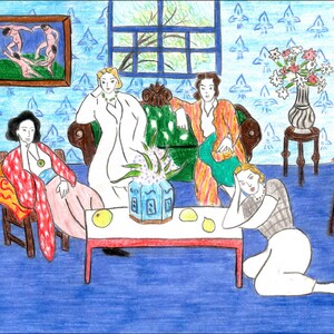 Matisse Print Wall Art Matisse Style Illustration for Printing Decor