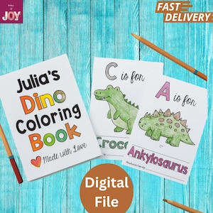 ABC Book Baby Shower Activity, Personalized ABC Book, Alphabet Baby Shower Game, Coloring Book, Printed , Digital File , Print at home