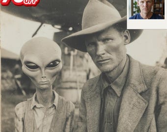 Retro Sci-fi Alien Encounter Art Print Set | Roswell UFO Theme (digital Download) - Etsy New Zealand
