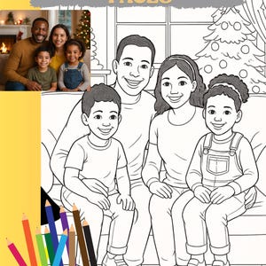 10 Amazing Custom Coloring Pages from Photo, Custom Sketch Coloring Page, Custom Kids Activity Page, Photo Coloring Page, Fast Turnover