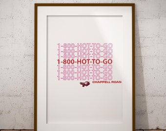 Chappell Roan 1-800-HOT-TO-GO Poster Print Portrait (A3/A4)