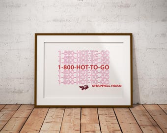 Chappell Roan 1-800-HOT-TO-GO Poster Print Landscape(A3/A4)