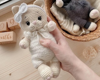 kitten Crochet Pattern PDF | Amigurumi Plush Toy | Cute DIY Animal Gift | English Crochet Tutorial