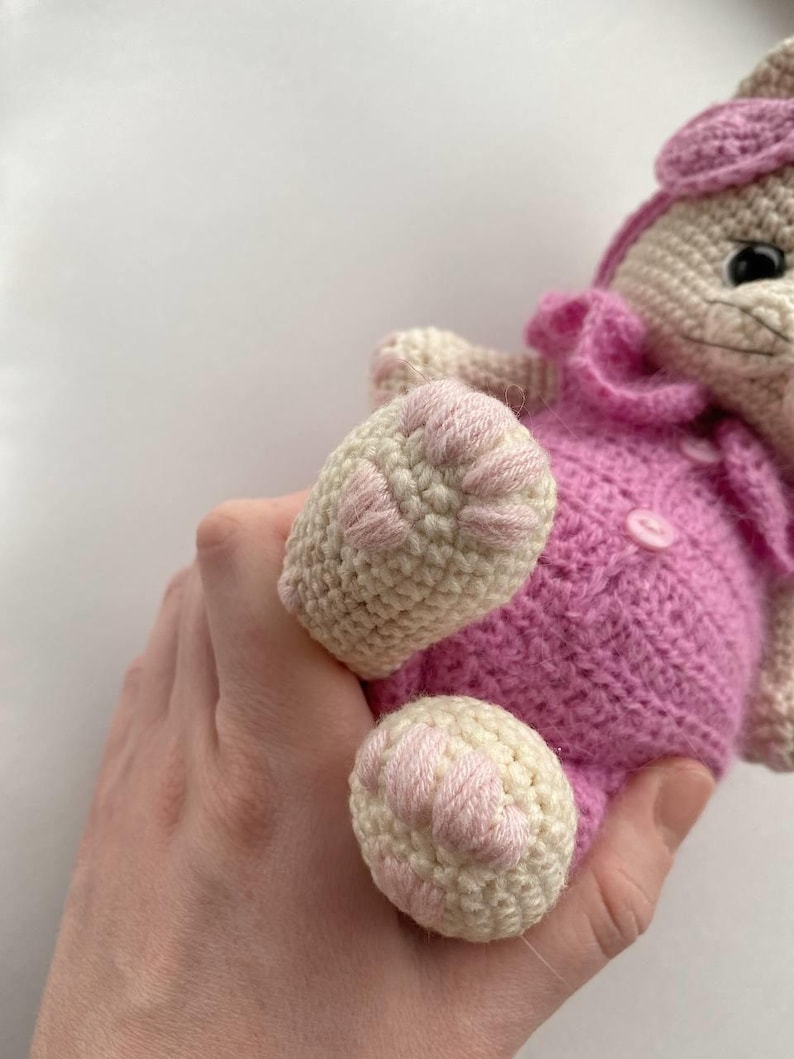 kitten Crochet Pattern PDF | Amigurumi Plush Toy | Cute DIY Animal Gift | Multi-language Crochet Tutorial image 7