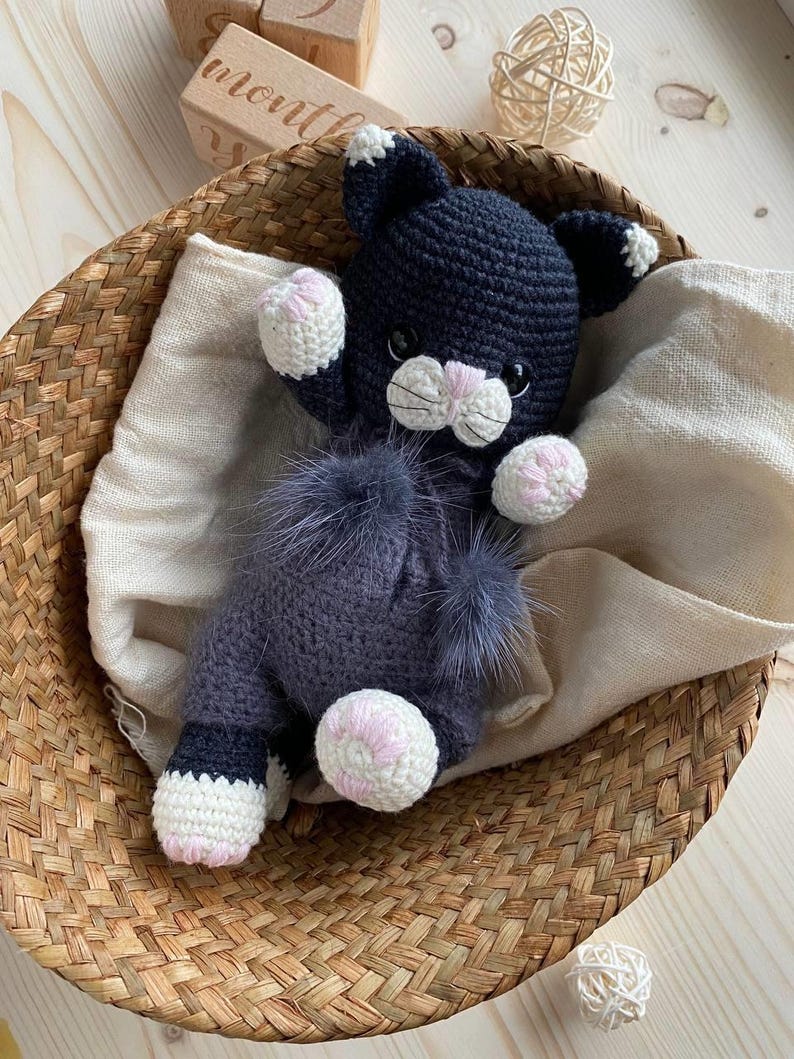 kitten Crochet Pattern PDF | Amigurumi Plush Toy | Cute DIY Animal Gift | Multi-language Crochet Tutorial image 5