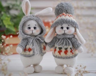 2 in 1 Bunny Zephyrkin and Bunny Donu Crochet Pattern PDF | Amigurumi Plush Toy | Cute DIY Animal Gift | English Crochet Tutorial