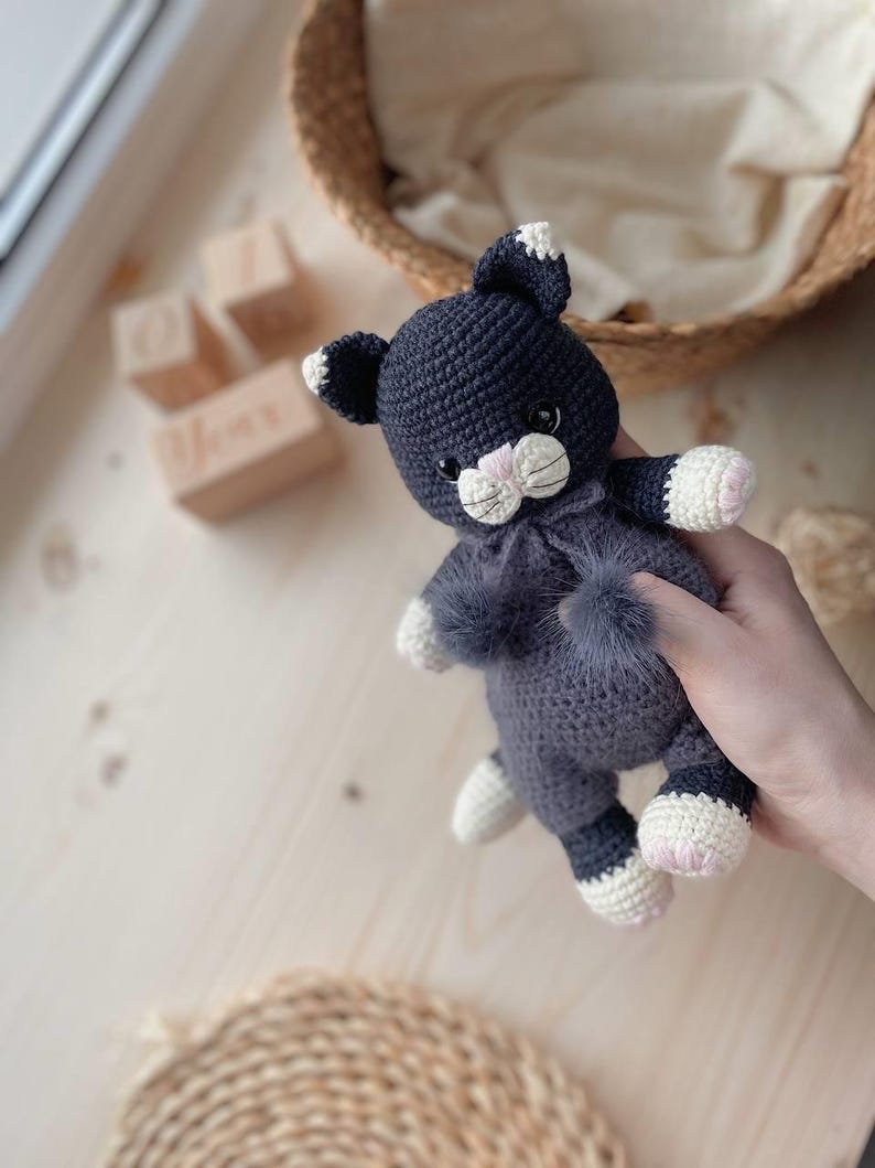 kitten Crochet Pattern PDF | Amigurumi Plush Toy | Cute DIY Animal Gift | Multi-language Crochet Tutorial image 8
