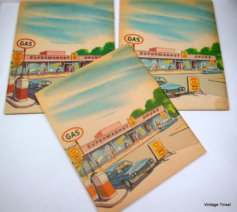 Vintage Top Value Stamps Saver Books TV Stamps Set of Etsy