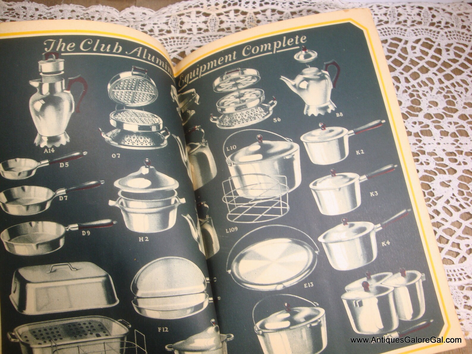 Vintage Antique Recipe Book For Club Aluminum Ware Paper Etsy