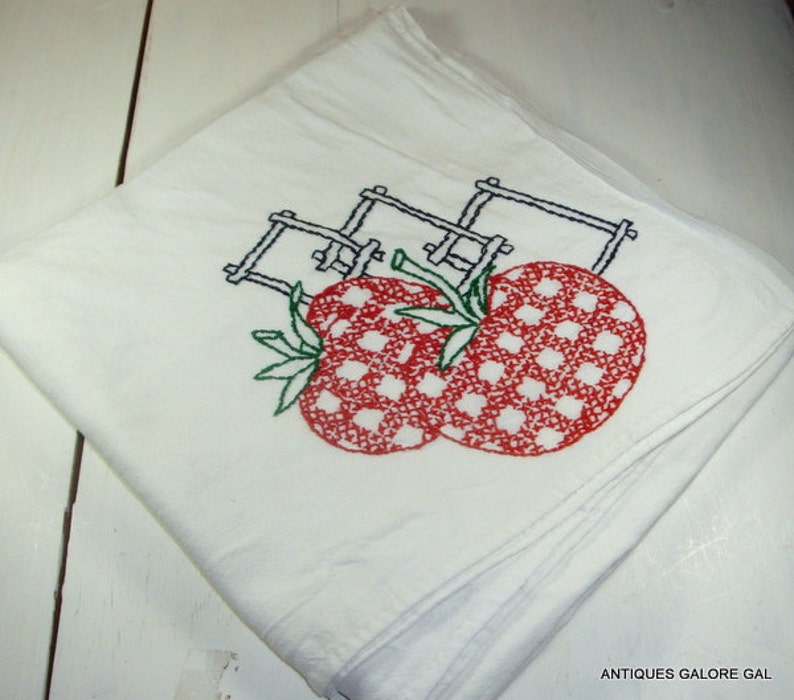 Vintage Cross Stitch Embroidered Tablecloth Card Tablecloth Kitchen Decor Table Topper