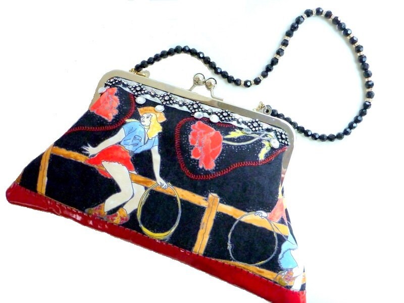 Rockabilly clutch bag pinup cowgirl purse western bag Etsy