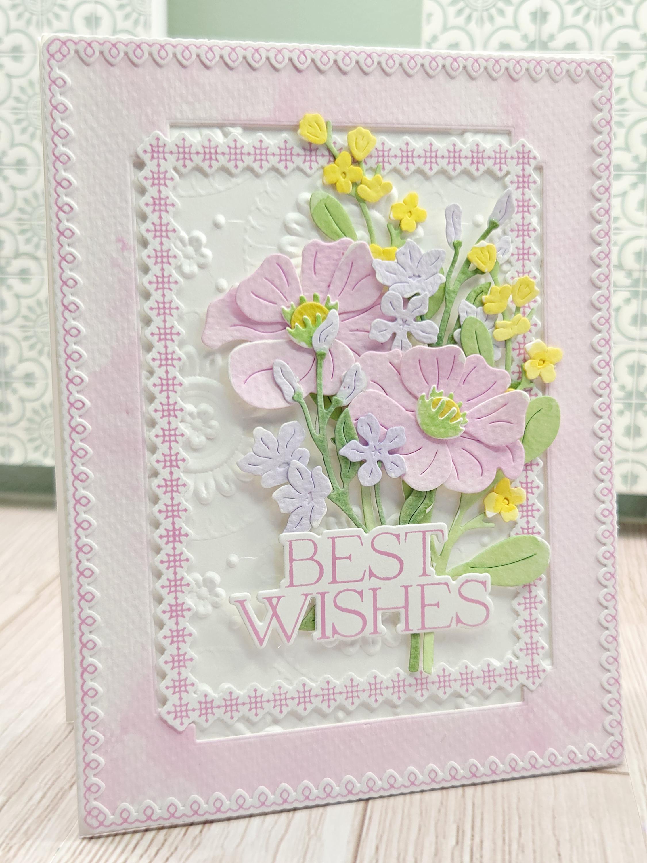 Handmade Floral Birthday Card: Watercolor Wishes Keepsake - Etsy