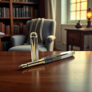 Brown Pheasant Game Feather Fountain Pen