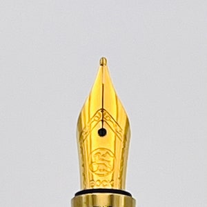 万年筆 Bock 18k ペン先 金メッキ万年筆ペン先、リーフ0.38mm、f 0.5mm、ペン先文房具