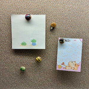 cute little ceramic bug magnets/pushpins/plant friend