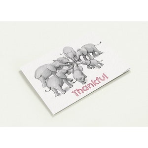 10er-Pack Elefant-Dankeschön-Grußkarten (US & CA) mit Umschlägen
