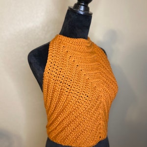 Backless Crochet Halter Top