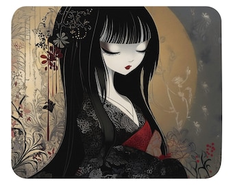 Mouse pad - Anime Japanese Beauty in Kimono